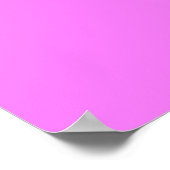 Rode Hart met Paarse Harten op Roze Poster (Hoek)