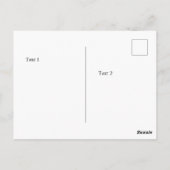 Rode Hart Met Rozen Bewerkbaar Briefkaart (Achterkant)