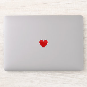Rode Hart Modern Minimalistisch Eenvoudige Liefde  Sticker