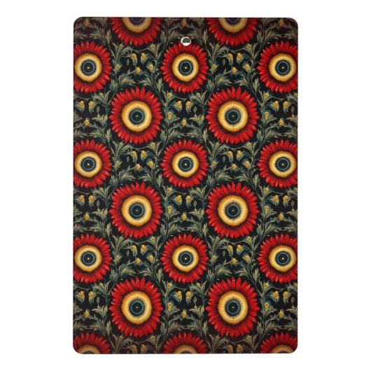 Rode  Hart Monogram Mini Klembord (Achterkant)