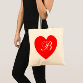 Rode Hart Monogram Tas (Voorkant (product))