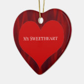 Rode Hart Ornament  (Links)