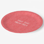 Rode Hart Papier Borden Gepersonaliseerde aangepas Papieren Bordje (Gekanteld)