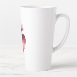 Rode Hart Parfum Fles Latte Mok