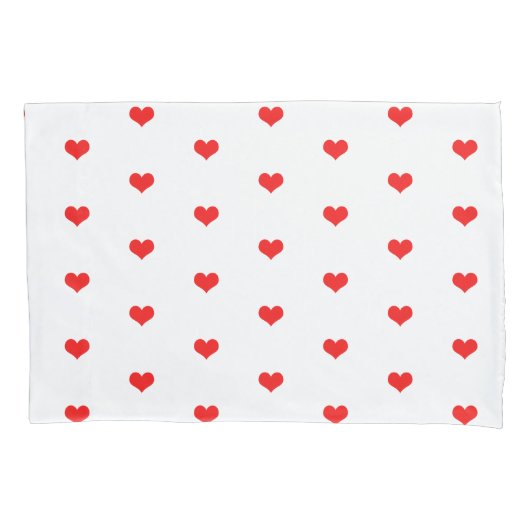 Rode Hart Patronen Cute Valentijnsdag Cadeau Decor Kussensloop (Voorkant)