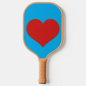 Rode Hart Pickleball Paddle (Achterkant)
