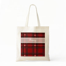 Rode Hart Plaid