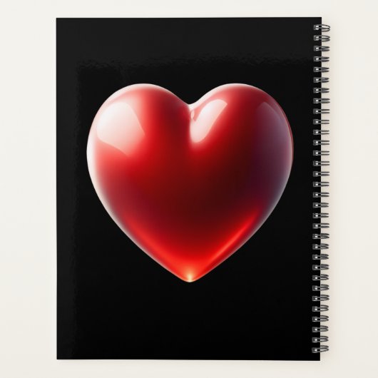 Rode Hart Planner (Achterkant)