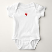 Rode Hart Romper (Voorkant)
