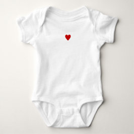 Rode Hart Romper