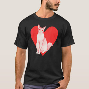 Rode Hart Schattig Huisdier Beste Vriend Balinese  T-shirt