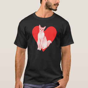 Rode Hart Schattig Huisdier Beste Vriend Balinese  T-shirt