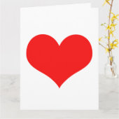 Rode Hart Schattigee Valentijnsdag Custom Kleur 20 Kaart (Gele Bloem)
