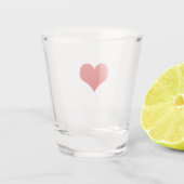 Rode Hart Shot Glas (Achterkant)