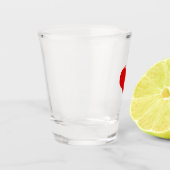 Rode Hart Shot Glas (Links)