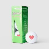 Rode Hart Srixon Soft Feel 13 Golfballen - Cadeau (Verpakking)