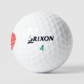 Rode Hart Srixon Soft Feel 13 Golfballen - Cadeau (Logo)