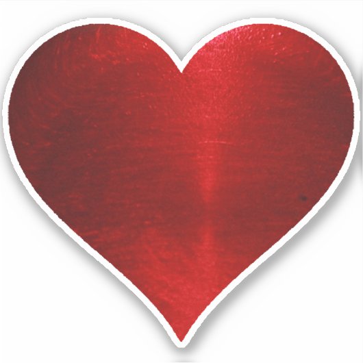 RODE HART STICKER (Voorkant)