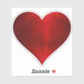 RODE HART STICKER (Vel)