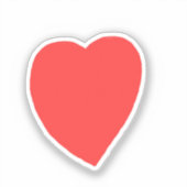 Rode Hart Sticker (Voorkant)