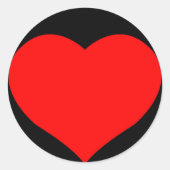 Rode hart sticker (Voorkant)