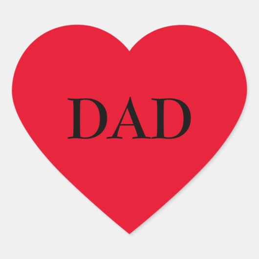 Rode Hart Sticker gezegde MAM (Voorkant)