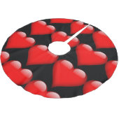 Rode Hart Trendige Liefde Huwelijk Kerstboom Rok (Gekanteld)