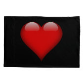 Rode Hart Trendy Liefde Bruiloft Kussensloop (Achterkant)