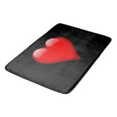 Rode Hart Trendy Liefde Huwelijk Badmat (Gekanteld)