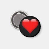 Rode Hart Trendy Liefde Huwelijk Magneet (Voorkant / Achterkant)