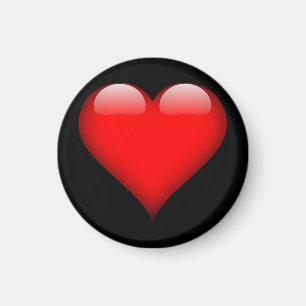 Rode Hart Trendy Liefde Huwelijk Magneet
