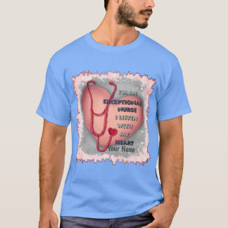 Rode hart uitzonderlijke verpleegkundige t-shirt