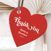 Rode Hart Valentijn Bruiloft Bedankjes Labels