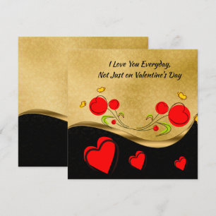Rode hart Valentijn Kaart
