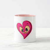 Rode hart valentijn mok (Midden)