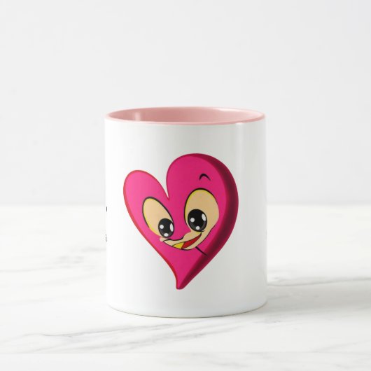 Rode hart valentijn mok (Midden)