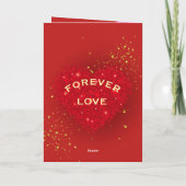 Rode Hart Valentijnkaart Feestdagen Kaart (Achterkant)