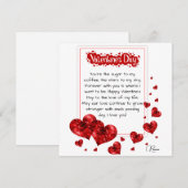 Rode Hart Valentijnkaart Feestdagenkaart (Voorkant / Achterkant)