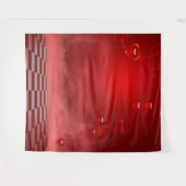 Rode Hart Valentijnsdag Foto Achtergrond Tapestry Wandkleed (Voorkant (horizontaal))