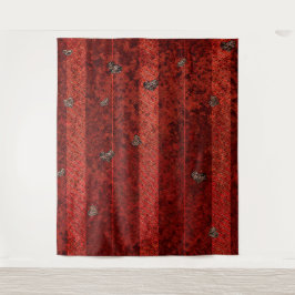 Rode Hart Valentijnsdag Foto Achtergrond Tapestry Wandkleed