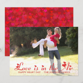 Rode Hart Valentijnsdag Fotokaart Kaart