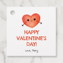 Rode Hart Valentijnsdag label