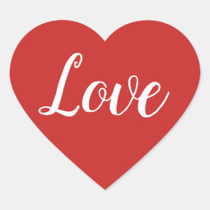 Rode Hart Valentijnsdag Sticker