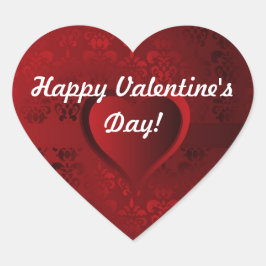 Rode hart Valentijnsdag Sticker