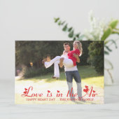 Rode Hart Valentijnskaart Kaart (Staand voorkant)