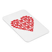 Rode HART van het hart Magneet (Rechterzijde)