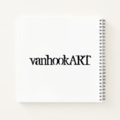 Rode Hart Vierkant Notitieboek (Achterkant)