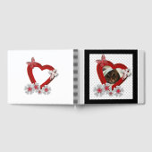 Rode hart vlinder bloemen Valentijnsdag liefde wij Gastenboek (Volledig)