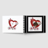 Rode hart vlinder bloemen Valentijnsdag liefde wij Gastenboek (Volledig)