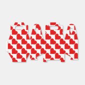 Rode Hart Vorm Liefde Klassiek Eenvoudig Minimalis Bedankdoosjes (Uitgevouwen)